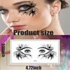 10 Pairs Halloween Eye Shadow Stickers Spider Bat Shadow eyeliner Tattoos Face Decor Sticker Halloween Party Masquerade Supplies