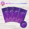 QUERICKY 4 Pack Space Galaxy Party Tablecloths, Starry Night Tablecover Supplies, 51x87'' Plastic Galaxy Table Cover for Space Galaxy Theme Party Decorations, Outer Space Stars Theme Birthday Decor
