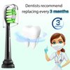 Aoremon Replacement Heads for Philips Sonicare Electric Toothbrush -Compatible with All Sonicare Click-on Toothbrush Handles, Black, Pack of 10