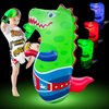 Light-Up Inflatable Dinosaur Punching Bag with Roar Sound - Dinosaur Toys for Kids 2-3-5-7 Years Old, 47” Bop Bag with Instant Bounce Back- Toddlers Boxing Bag Toy (3 AAA Batteries Required)