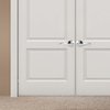 Berlin Modisch Dummy Lever Door Handle [Pack of Two] for Closets with a Satin Nickel Finish, Single Side, Non-Turning Pull Only Classic Series