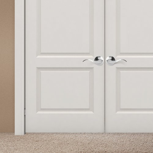 Berlin Modisch Dummy Lever Door Handle [Pack of Two] for Closets with a Satin Nickel Finish, Single Side, Non-Turning Pull Only Classic Series
