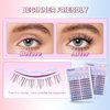 FelinWel Lash Clusters with Bottom Lashes 114 pcs Natural Look, Soft Individual Cluster Lashes For DIY at Home (2 Styles,C-Mix6-12mm)