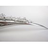 Generic Silver tone metal flowers and leaves design alligator hair claw clip clamp (Length: 5), 1 Count (Pack of 1)