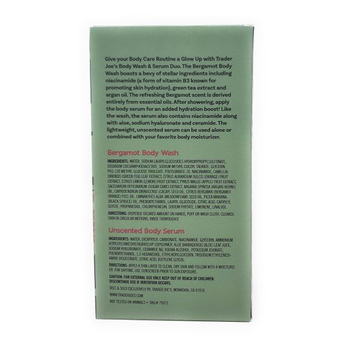 Limited Edition Body Wash & Serum Duo by Trader Joes 13 fl oz/385 ml (Pack of 1)