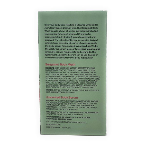 Limited Edition Body Wash & Serum Duo by Trader Joes 13 fl oz/385 ml (Pack of 1)