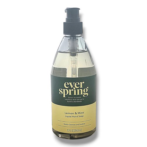 Lemon & Mint Liquid Hand Soap - 12 fl oz - Everspring