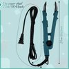 Zhehao Professional Hair Extensions Tool with Fusion Heat Iron Connector Wand, US Plug, 2 Bags Keratin Glue Granule Beads, C Head (Green)