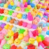 LEEHUR 100PCS Kawaii Squishies, Mochi Squishy Toys for Kids Party Favors, Mini Stress Relief Squishy Fidget Toys for Classroom Prizes for Kids Party Favors Goodie Bags Stuffers with Storage Bag