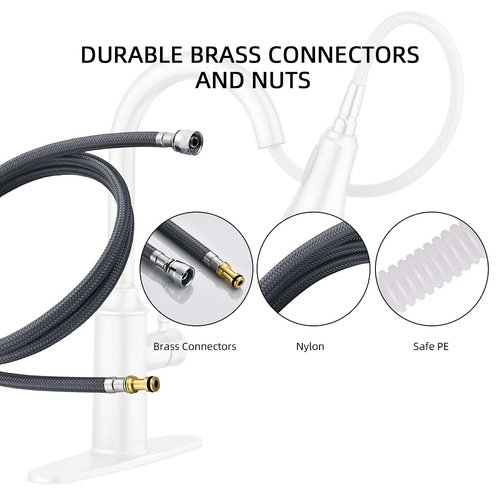 131381 Pulldown Replacement 67 inches Hose Kit for Moen Kitchen Faucet, Chrome