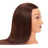 Mannequin Head 26"-28" Synthetic Fiber Training Head Braiding Head Hair Styling Manikin Cosmetology Doll Head Hairdresser Training Model for Cutting Braiding Practice with Clamp 92022LB0420