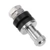 High Pressure 502 Flush Mount Bolt in Metal/Chrome Tire Valve Stems Will fit in a Normal Valve Stem Hole of .453". (Pack of 4)