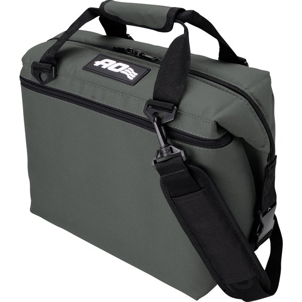 AO Coolers Original Soft Cooler with High-Density Insulation, Charcoal, 12-Can