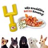 NFL Kansas City Chiefs Mega-Chew Hard Nylon Bacon-Flavored Dog Bone Football Goal Post Chew Toy. Interactive Tasty Fun Dog Chew Toy. Indestructible Strong & Durable Pet Chew Toy. Extra Tough Dog Toys