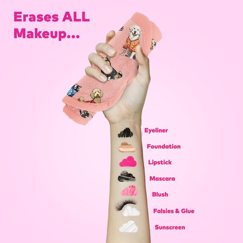 The Original Makeup Eraser, Erase All Makeup With Just Water, Including Waterproof Mascara, Eyeliner, Foundation, Lipstick, Sunscreen, and More! Puppy, 1ct.