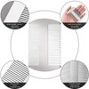 Boao 2 Pieces Metal Hair Combs for Women Men Beard Combs Metal Mustache Comb Lice Comb Wallet Fine Cutting Comb Teasing Barber Comb Stainless Steel Hair Styling Cutting Comb(Silver)
