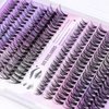 Natural Lash Extension Kit 240 PCS Lash Clusters Kit False Eyelashes Natural Look Wispy Lashes 10-16MM Individual Lashes Extensions DIY at Home