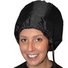S&T INC. Bonnet Hood Hair Dryer Attachment for Drying, Styling, Curling, and Deep Conditioning, Adjustable, Storage Bag Included, Black