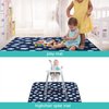 Splat Mat 2 Pack for Under High Chair & Arts & Crafts & Eating Mess, Waterproof Baby Playtime Anti-Slip Mat for Floor or Table, Reusable & Portable Splash Mat 42” ×46”