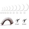 VEYES INC Colored Lash Extensions 03 05 07 15 C/D Curl 8-16mm Mixed Length Tray, Premium Individual Silk Eyelashes, Professional Supplies for Lash Techs (Dark Latte Brown 0.05 D 8-16mm)