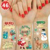xo, Fetti Christmas Decorations Temporary Tattoos for Kids - Merry Christmas Party Favors, Stocking Stuffer, Christmas Eve Gift, Xmas Tree + Lights, Santa, + More