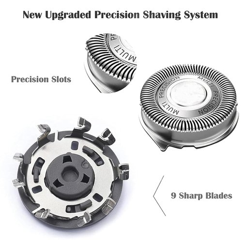 SH50/52 Replacement Heads Fit for Series 5000 Shavers, Electric Razor Replacement Fit for Shaver Series 5000 (S5xxx), AquaTouch (S5xxx), PowerTouch (PT8xx, PT7xx), 3 Count