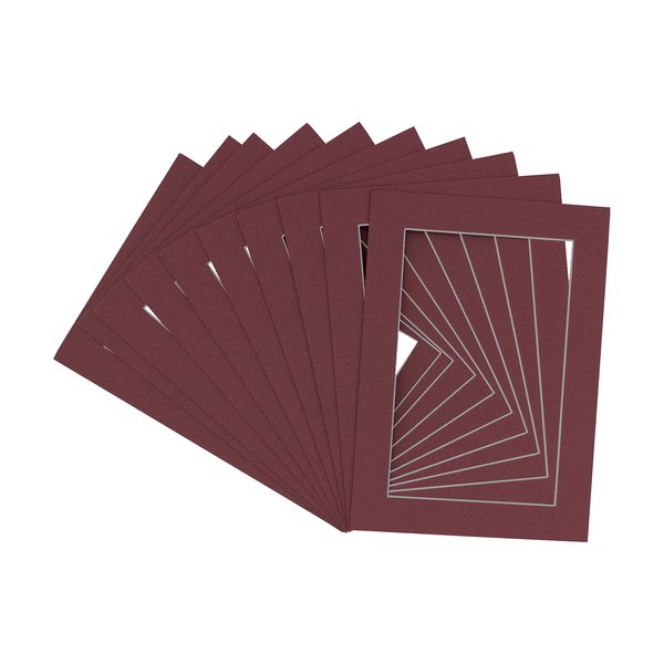 Poster Palooza 11x14 Brown Mat for 12x16 Frame - Precut Mat Board Acid-Free Maroon Crimson 11x14 Photo Matte Made to Fit a 12x16 Picture Frame, Pack of 1 Mat