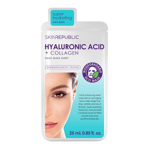 Skin Republic Super Hydrating Hyaluronic Acid + Collagen Face Mask 25ml