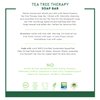 Desert Essence Tea Tree Therapy Cleansing Bar Soap - 5 Ounce - Pack of 4 - Therapeutic Skincare - All Skin Types - Jojoba Oil - Aloe Vera - Palm Oil - Moisturizes Face and Body