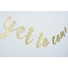 The Best is Yet to Come Banner for Bridal Shower, Engagement, Wedding, Pregnancy Announcement, Graduation Party Decorations Pre-assembled Home Garland Hanging Sign(Gold Glitter)