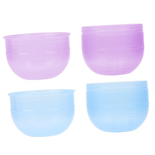 Beatifufu 2Pcs Hair Dye Shaker Cups Hair Coloring Tint Mixing Bowls for Salon and Home Use Hair Color Mixing Cup for Stylists and Hair Dyeing