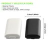 Battery Pack Cover for Xbox 360, Replacement Battery Pack Cover Shell Repair Part Compatible with Xbox 360 Wireless Controller(4 Pack, Black, White)