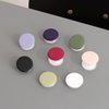 OnTheGrip Cute Solid Macaron Color Round Shape Collapsible Mobile Phone Grip Stand Holder for Smartphone Tablet Cell Phone Accessory (Black)