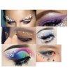 4 Sheets Face Eye Rhinestones Stickers Gems Jewels Rhinestones Self Adhesive Acrylic Pearls Hearts Star Crystal Face Stickers Makeup Tattoos Nail Stickers for Women