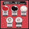 ALL-IN-1 Red Black and White Balloon Arch Kit for Red and Black Birthday Party Decorations – Red and Black Balloons for White Black and Red Balloon Garland Kit – Graduation Black and Red Balloons