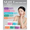 DERMAL Seoul Face Madecassoside 3X Daily Quick Mask 36 Sheet – Korean Skincare Vengan Tencel Facial Masks - Improving Dark Spots, Soften Skin Mask Sheets with Rice, Vitamin C, Panthenol