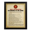 Rules For Gun Fighting - USMC Wall Decor Print, Patriotic Military Wall Art, Veterans Office Decor, Home & Classroom Decor - 8x10" Unframed Wall Art Poster for Military Enthusiasts
