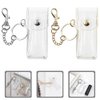 PACKOVE Lipstick Case Keychain Clear Lipstick Pouch Mini Chapstick Holder Chapstick Keychain Holder Clear Chapstick Holder Lip Balm Holder Lip Balm Keychain