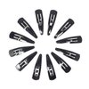 Generic Hair Clips For Kids And Women, 12 Pieces, 2.3 Inches, Fancy Hair Tic Tacs (Black)