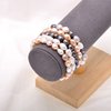 8-9 MM Cultured Freshwater Baroque Pearl Stretch Bracelet 7 Inch, Natural White Color