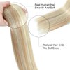 Tinashe Wire Hair Extensions Real Human Hair Straight Hair Extensions 18inch 90g Light Blonde Highlighted Golden Blonde Invisible Wire Fish Line Hair Extensions Straight Human Hair Extensions