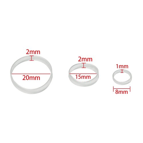 Minihope Mini Rubber Bands Soft Elastic Bands Clear Polyband Elastics 1000 Count for Women Kids Braids Hair Clear - Fine Hair Pain-Free