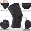 Double Couple 2 Pack Copper Knee Brace Knee Compression Sleeve Support for Men Women Knee Pain Working Out Running Sport Arthritis