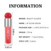 MYUANGO Moisturizing Lip Glow Oil, Hydrating Lip Care Lip Tint, Shiny Lip Glow Vegan Plumping Lip Gloss for Dry Lips (104, Travel Size)