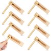 8 Pieces Wooden Ratchet Noise Maker, Traditional Mexican Rattle Ratchet Instrument Toy for Sporting Events Party Favor and Celebrations Birthday Present Football Games, 6 x 5.5 x 1.4 Inches