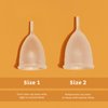 EcoCup Menstrual Cup - Soft Reusable Period Cup - Eco-Friendly - 12hr Wear - Includes Cup Cleaning Bamboo Brush - Tampon and Pad Alternative Menstrual Cups, 3 Piece Sets