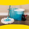 Hurricane Spin Mop Replacement Mop Heads for As Seen On TV Mop & Bucket Cleaning System by BulbHead, Spin Away Germy, Dirty Water - Super-Absorbent Microfiber Mop Head Holds 10X Weight — 1-Pack