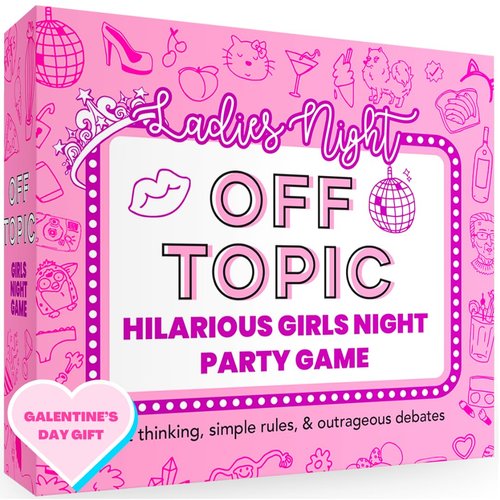 OFF TOPIC Galentine's Day Party Game - Fun Ladies Night Board Game - Girls Night Gift for Friends