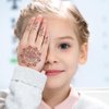 XMASIR Henna Temporary Tattoo Stickers for Kid, 12 Pair Hands Tattoo Brown Body Art Stickers Waterproof Fake Tattoos for Girls Boys Party Decor (Brown-1)