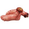 XONOR Fake Human Severed Feet Bloody Dead Body Parts Haunted House Halloween Decorations, 2-Pieces (Left and Right)